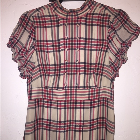 DEAL💥Juicy Couture Silk Mock Neck Victorian - Picture 1 of 6